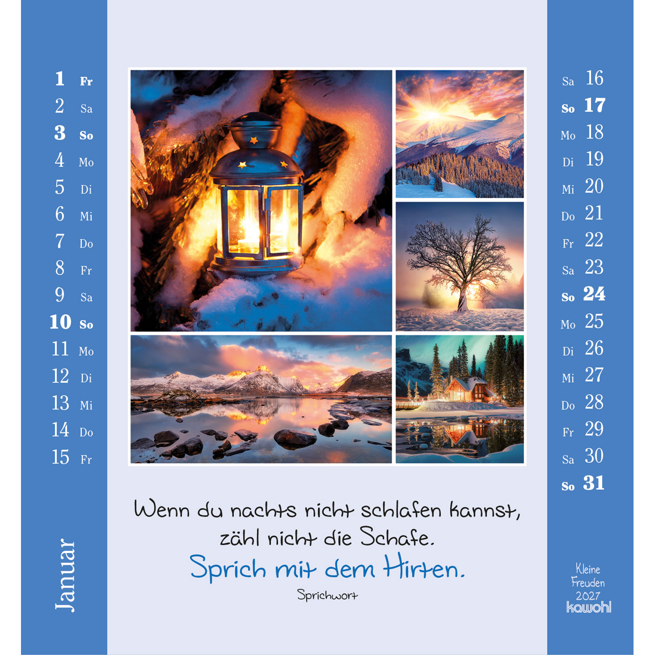 Aufstellkalender - Kleine Freuden 2027