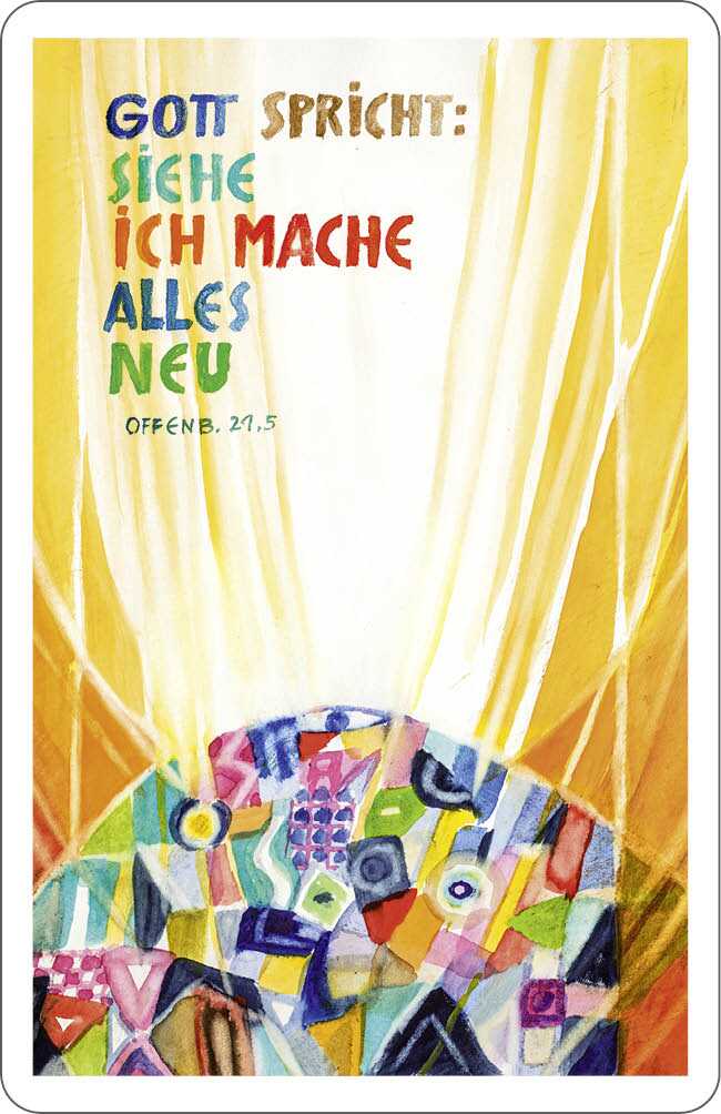 Spielkartenkalender - Spielkartenkalender 10 Ex. 'Siehe, ich mache alles neu!     Offenbarung 21,5'