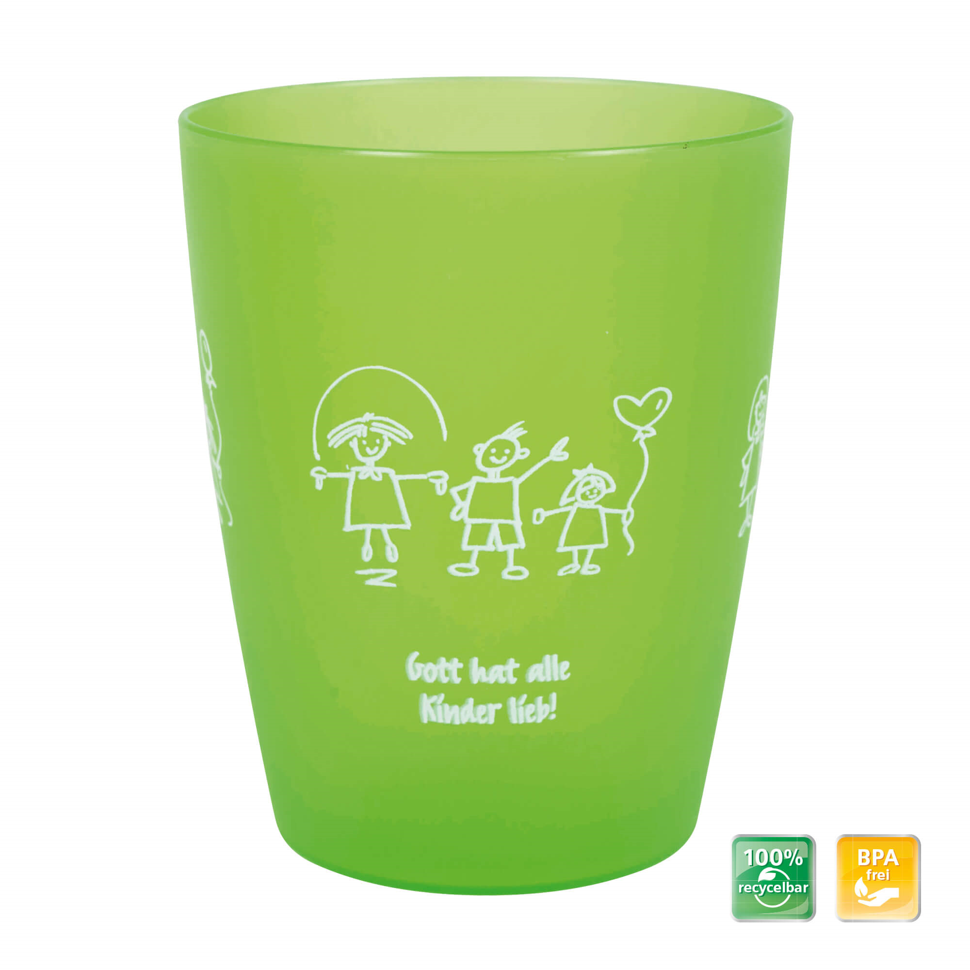 Becher - Kinder-Mehrweg-Becher grün