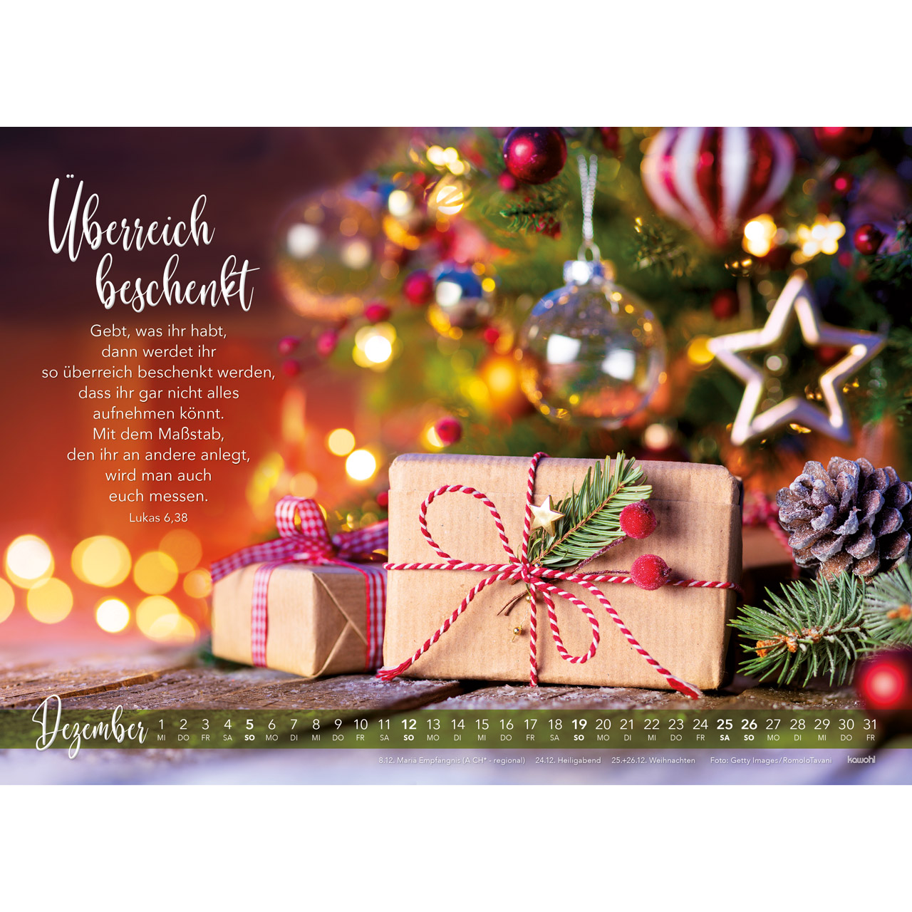 Wandkalender - Die Liebe bleibt 2027