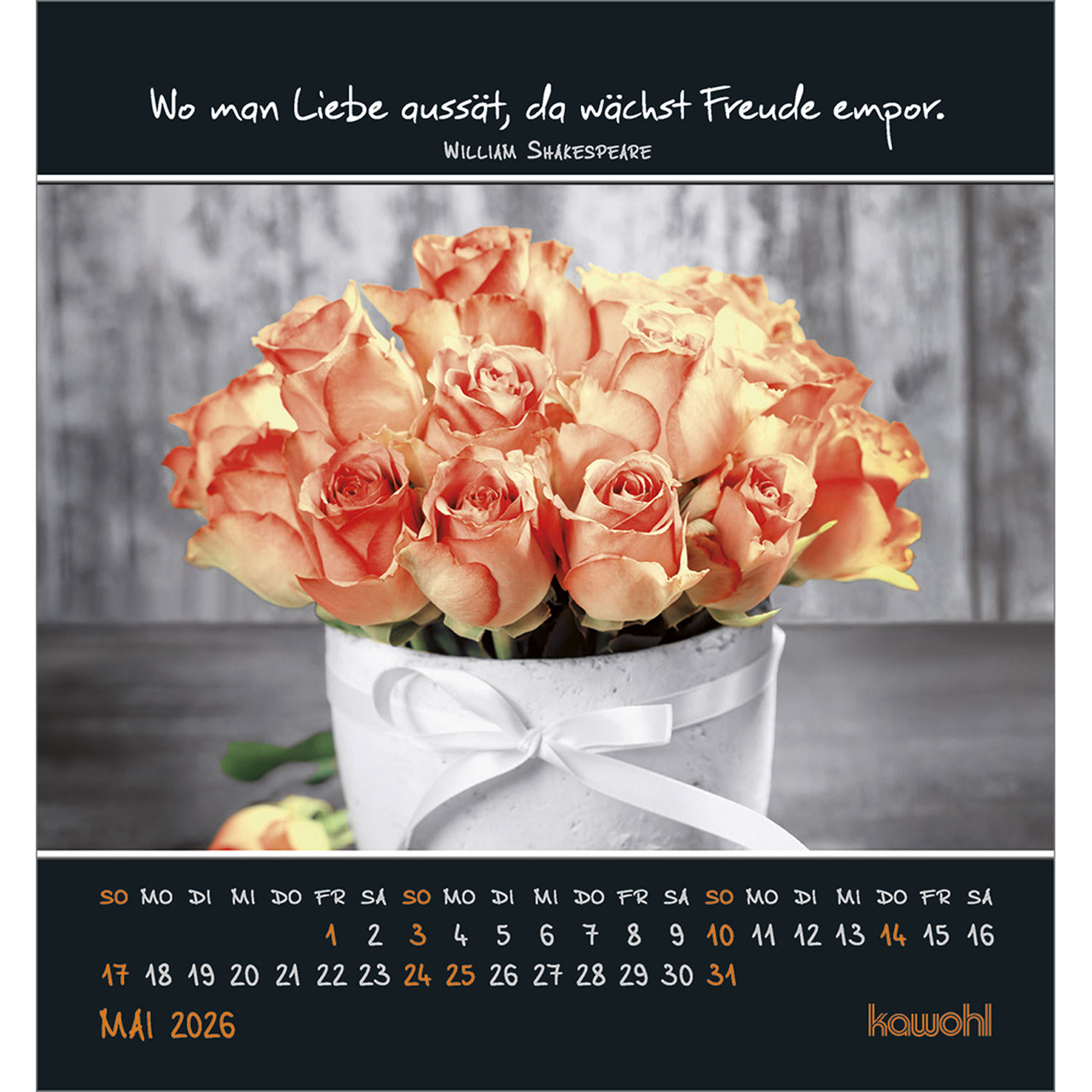 Tischkalender - Freu dich an kleinen Wundern 2026