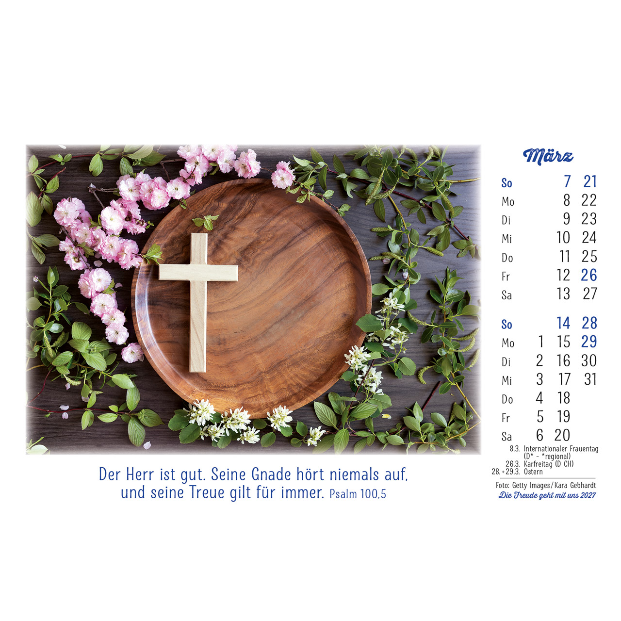 Aufstellkalender - Die Freude geht mit uns 2027