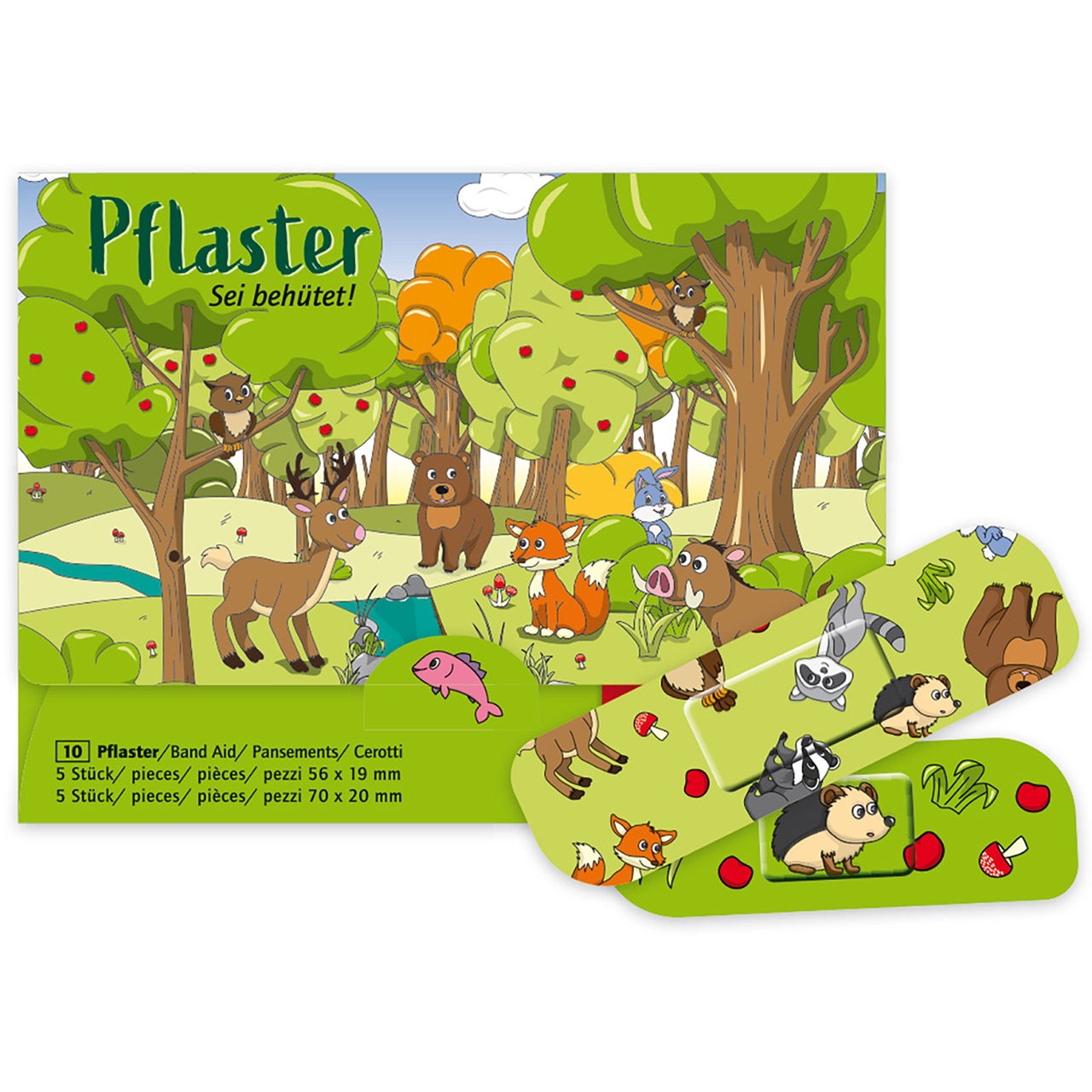 Pflaster - Sei behütet! - Tiere des Waldes