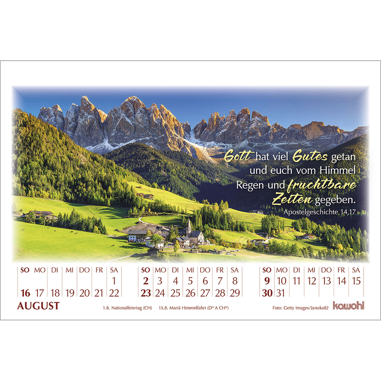 Tischkalender - In seinem Licht 2026