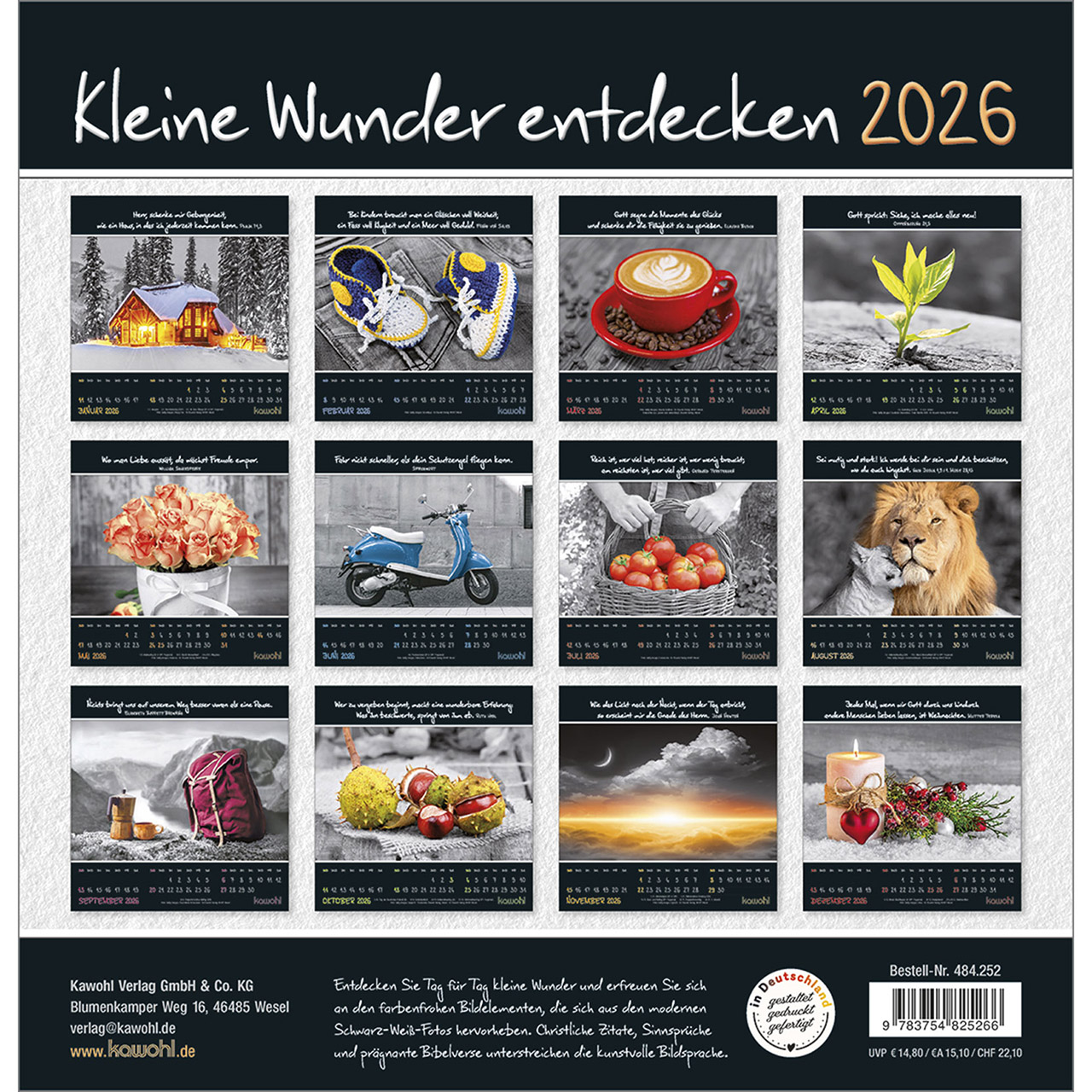 Wandkalender - Kleine Wunder entdecken 2026