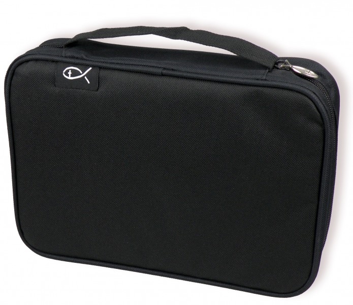 Bibeltasche 'Fisch' schwarz
