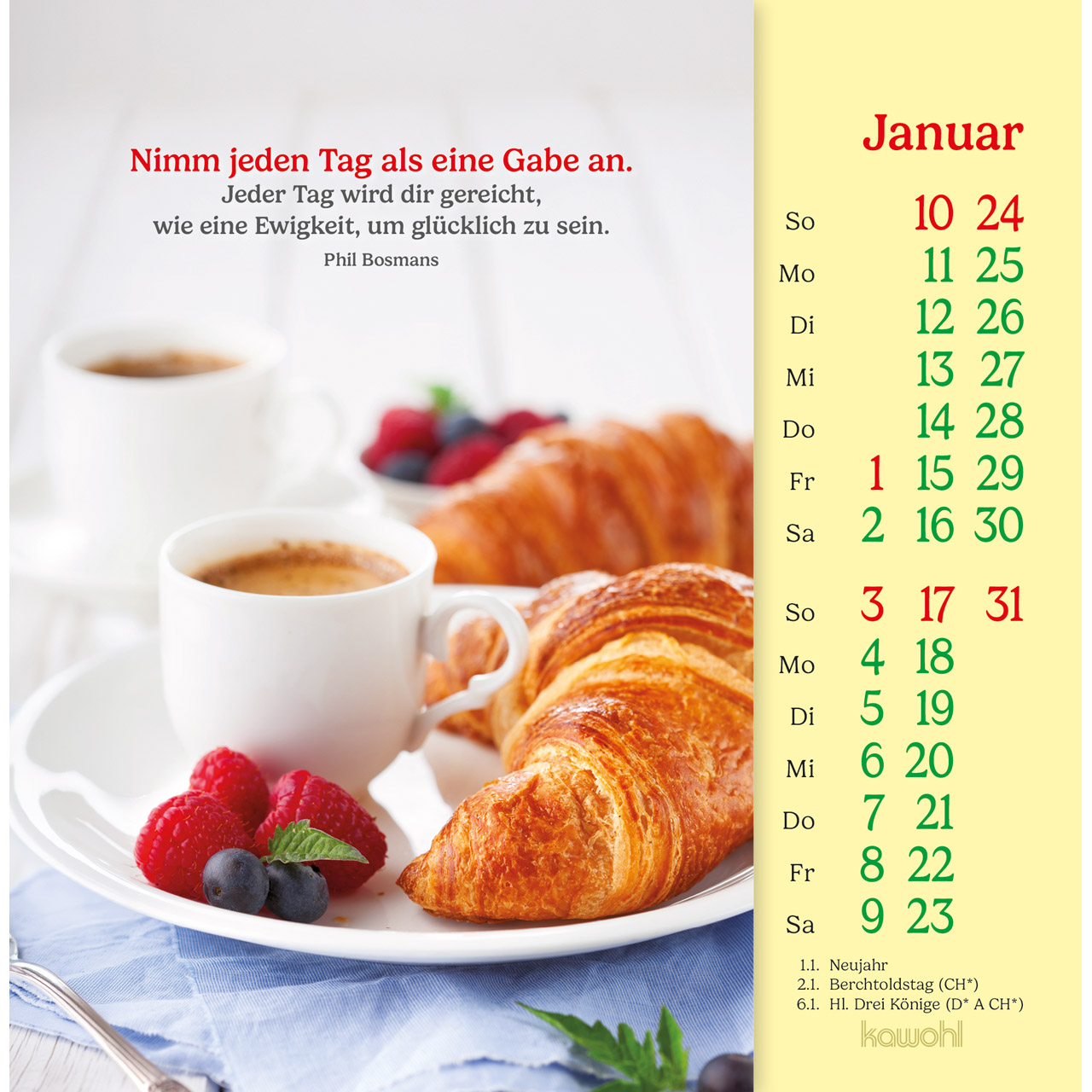 Postkartenkalender - Phil Bosmans - Postkarten-Kalender 2027