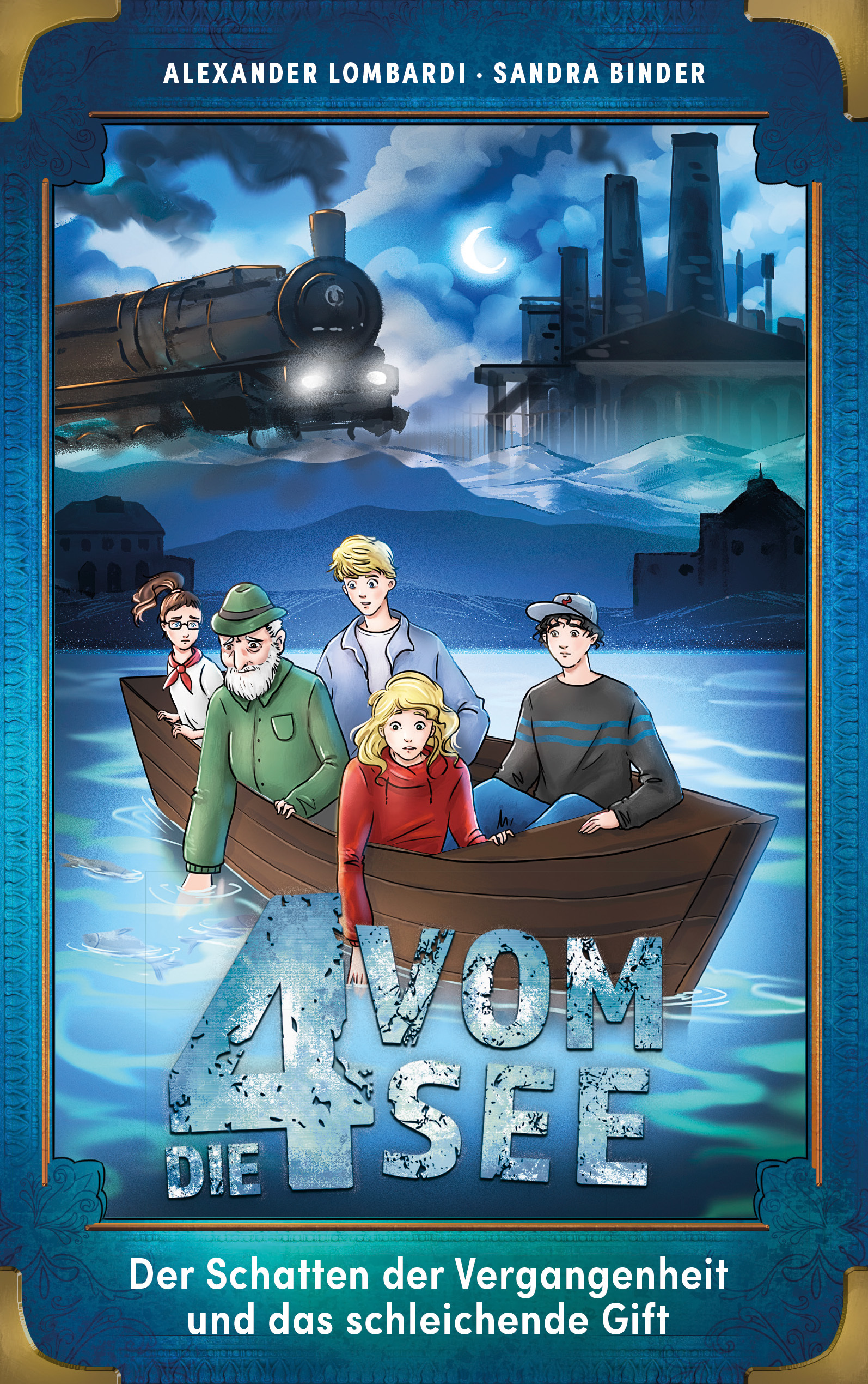 Buch - Der Schatten der Vergangenheit und das schleichende Gift - Buch See Boot Mädchen Jungen Opa Zug Fabrik