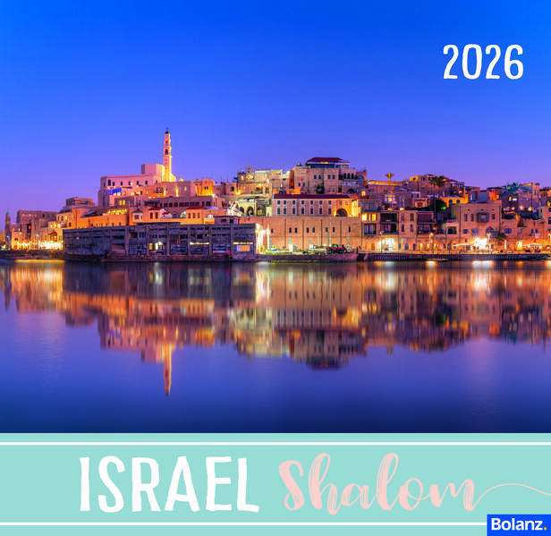 Aufstellkalender - Israel Shalom 2026 - Tischkalender