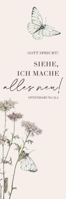 Lesezeichen - Lesezeichen 10 Ex. 'Gott spricht: Siehe, ich mache alles neu! Offenbarung 21,5'