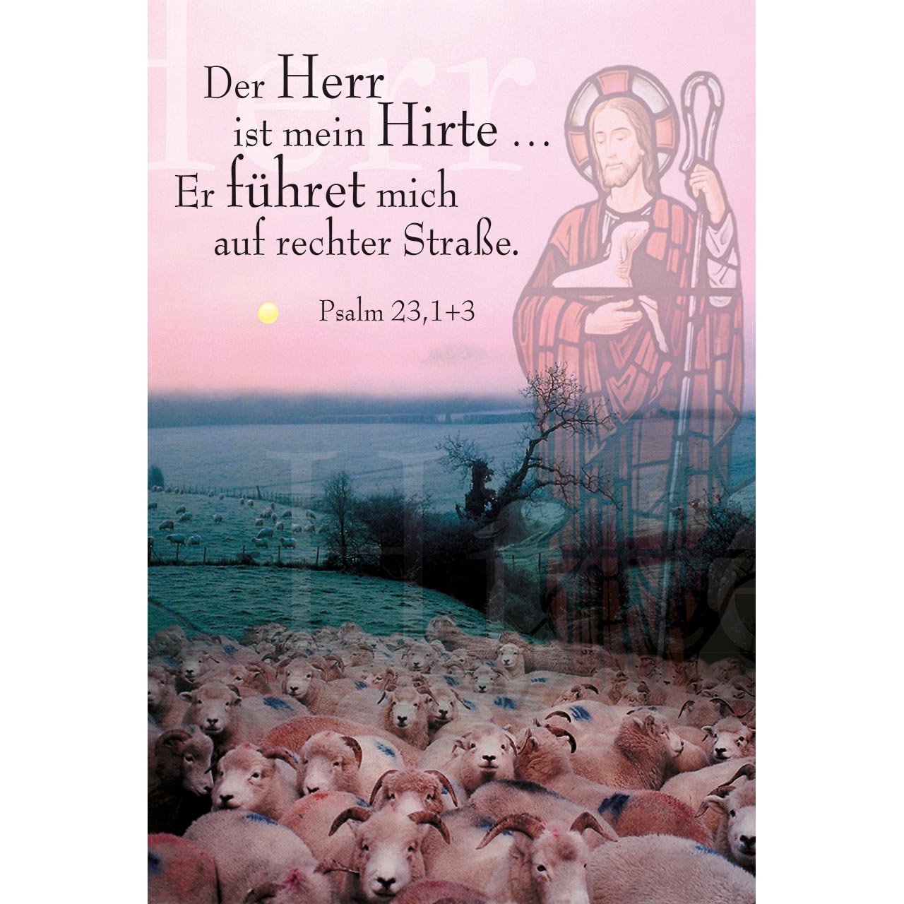 Faltkarte - Der Herr ist mein Hirte