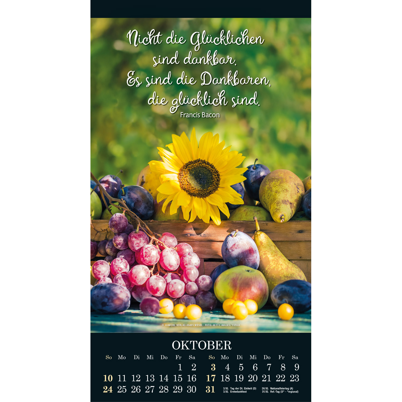 Wandkalender - Die Wunder deiner Werke 2027