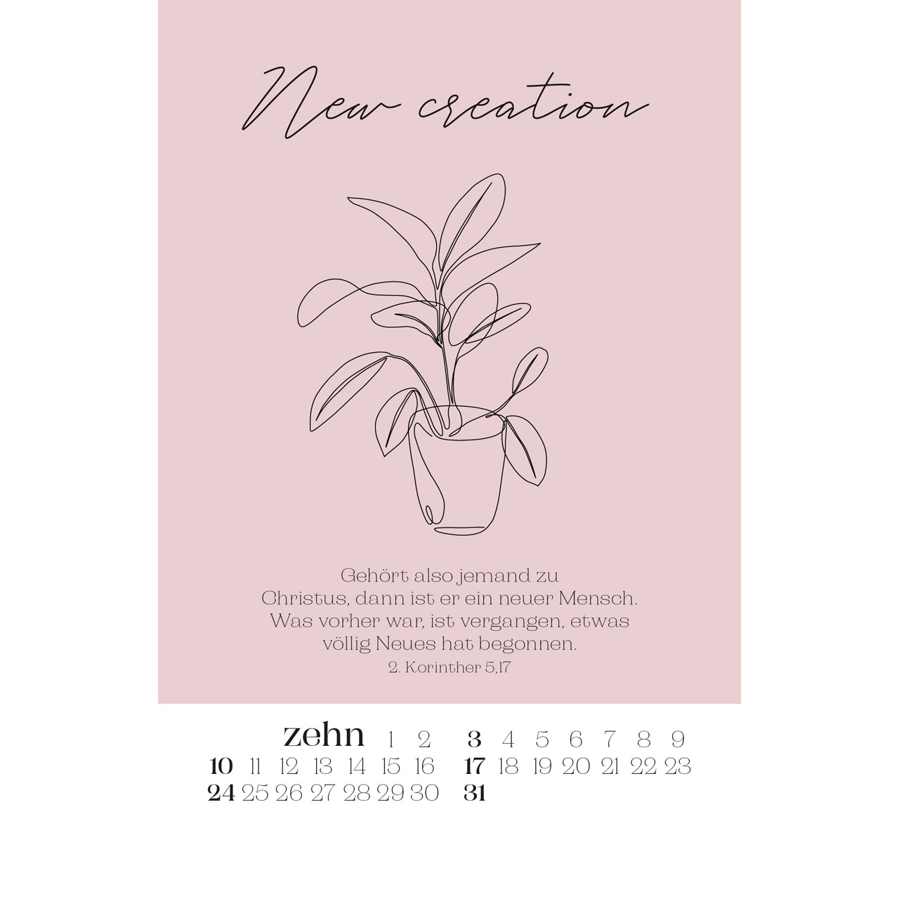 Postkartenkalender - Wonderfully made 2027