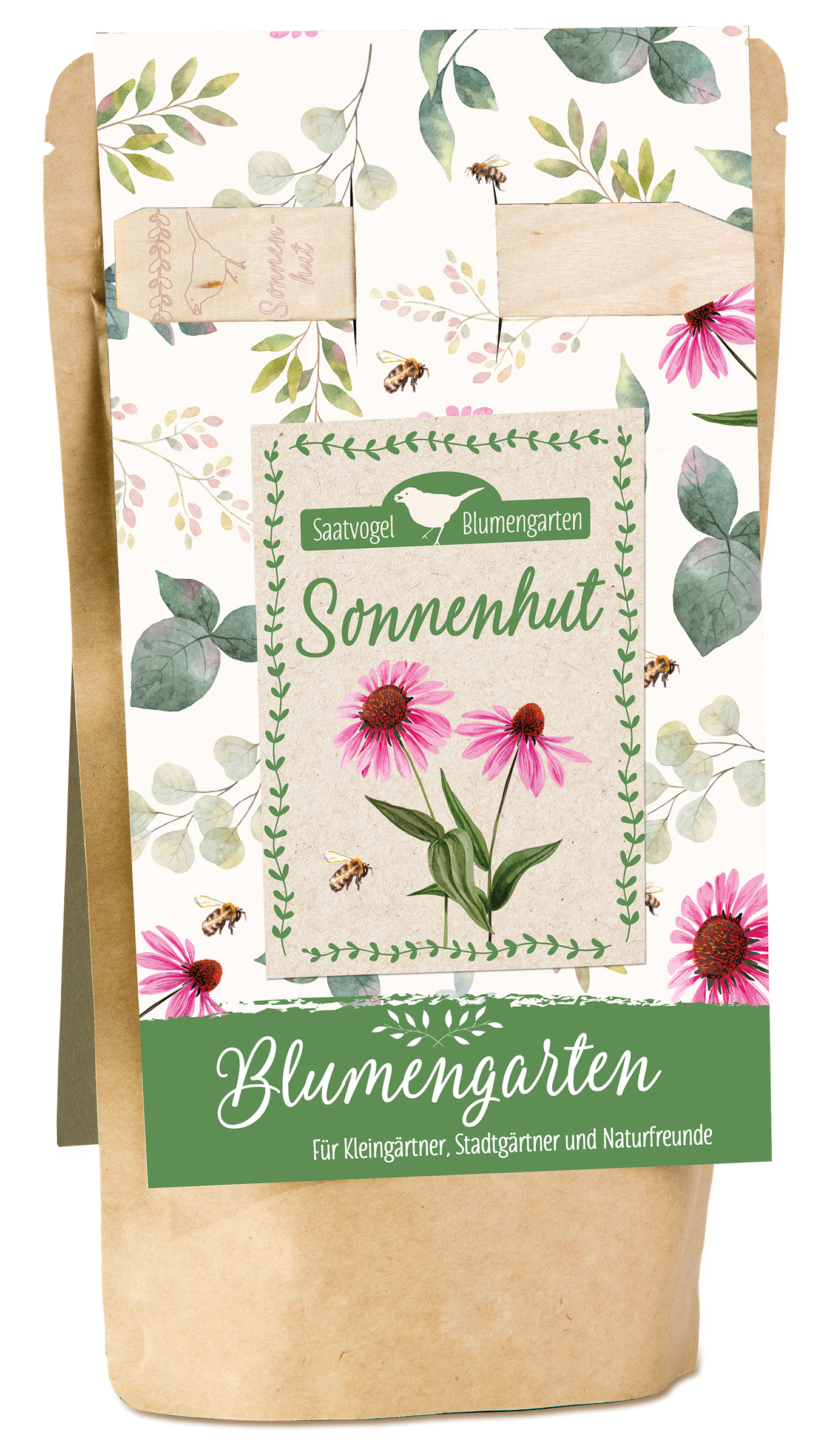 Blumensamen - Sonnenhut - Blumen Sonnenhut Blätter Vogel Biene