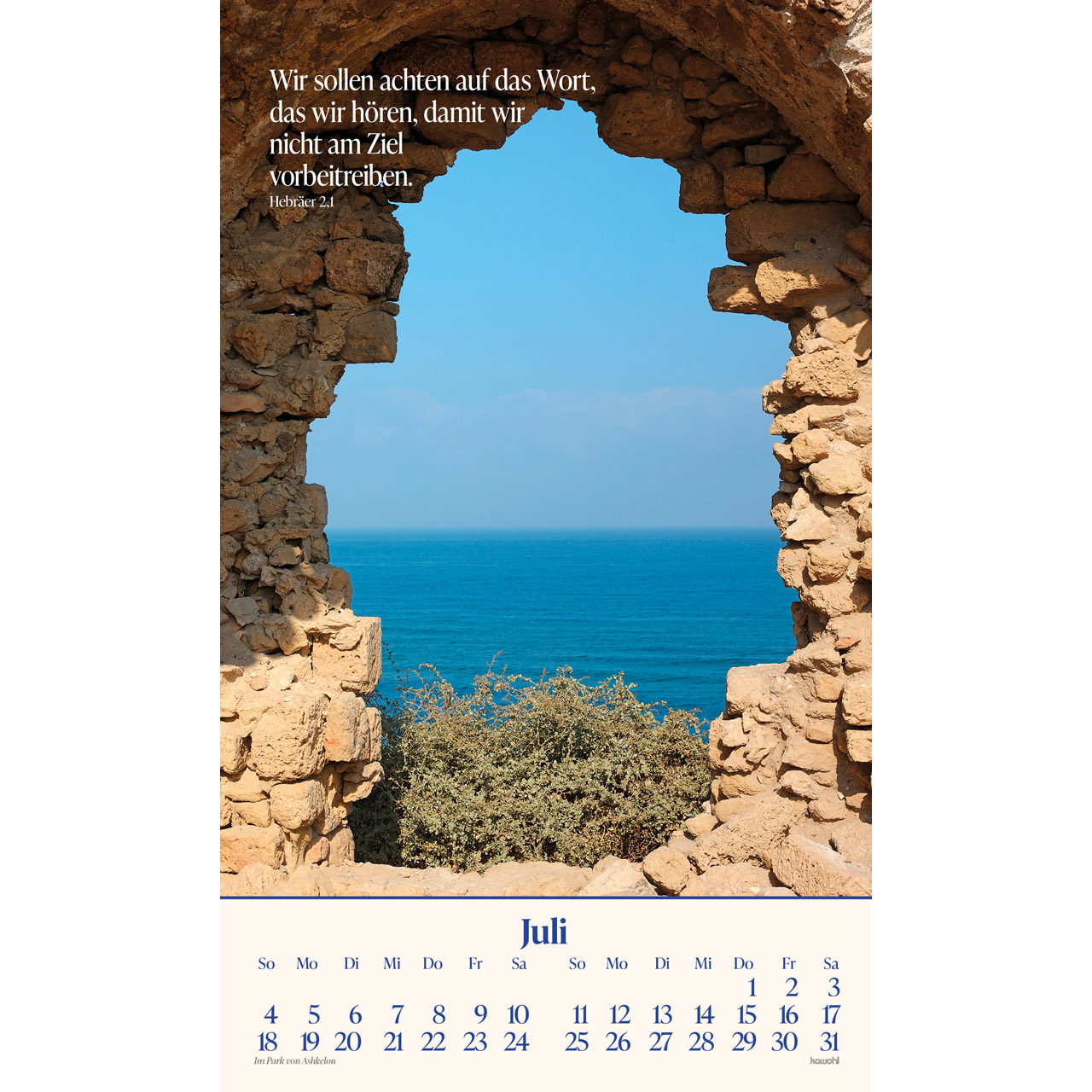 Posterkalender - Das Heilige Land 2027