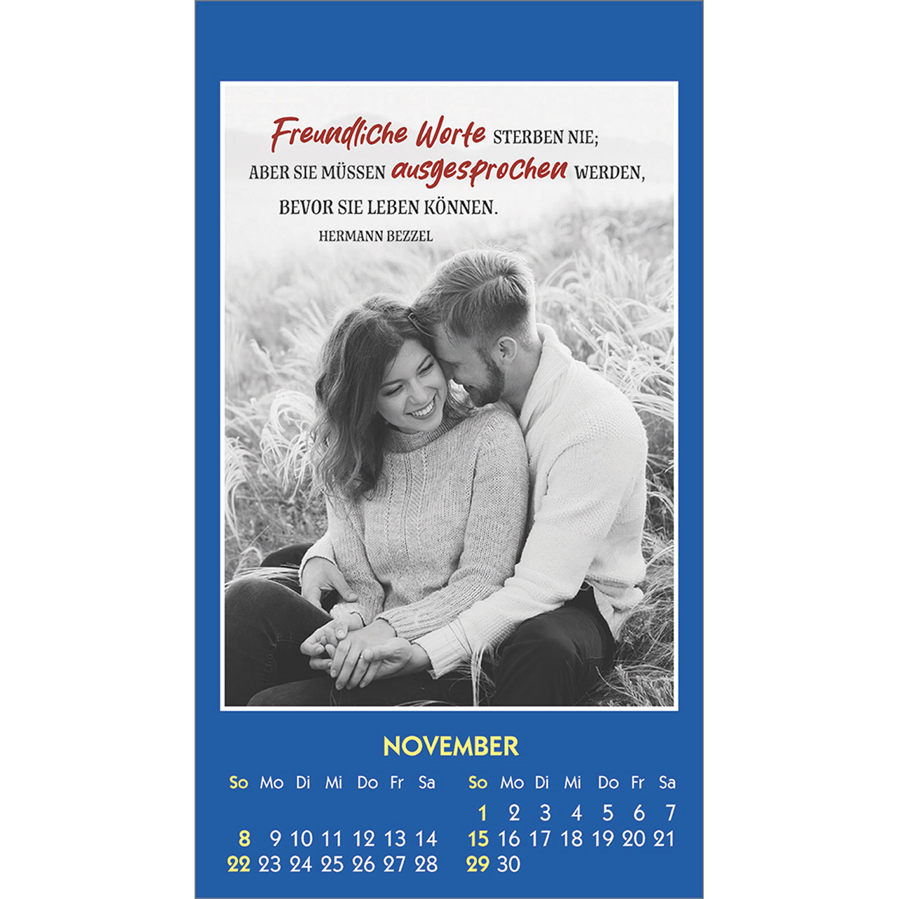 Aufkleberkalender - Mensch du bist einmalig 2026