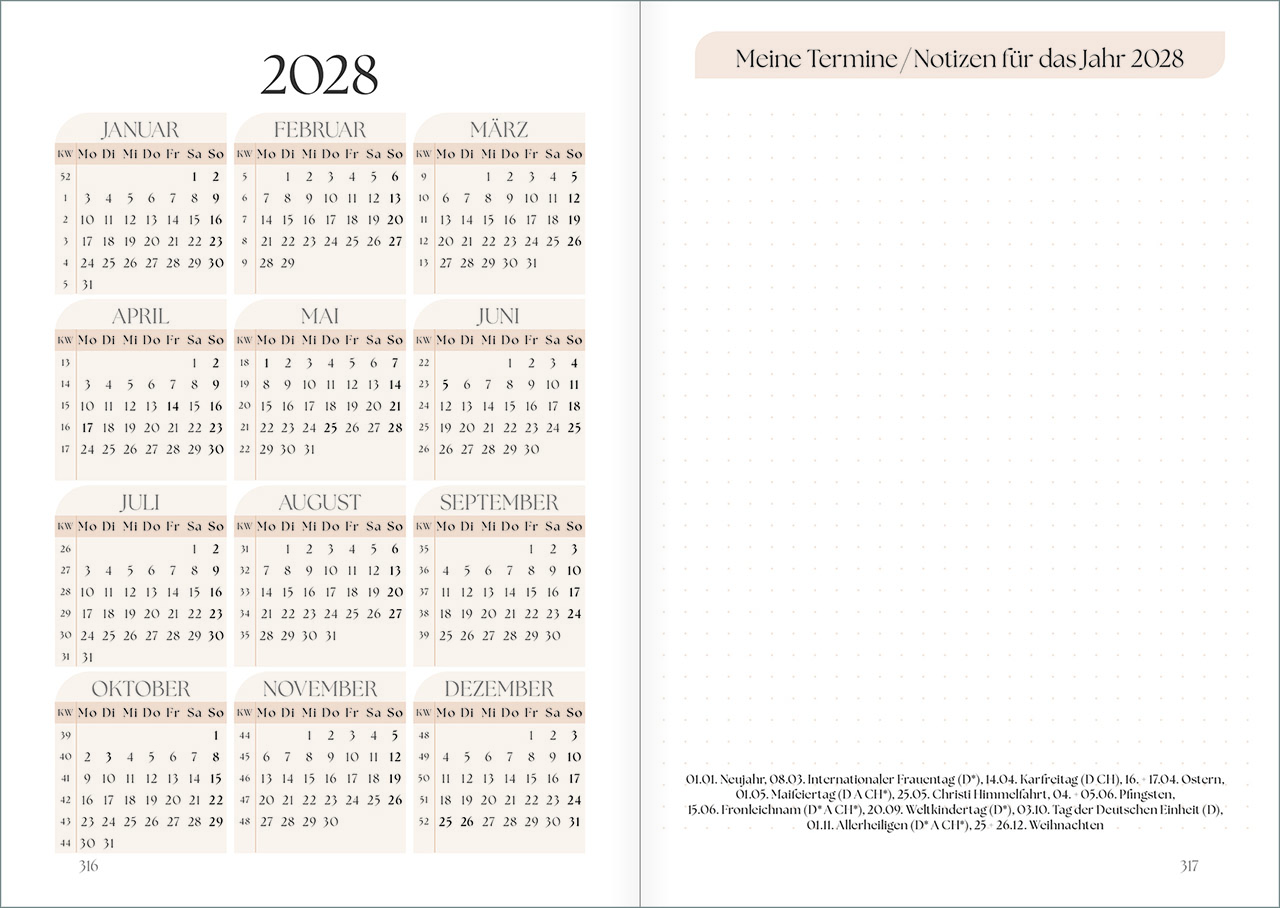 Buchkalender - Meine Ankerpunkte 2026 - Anker Kreis