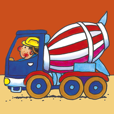 Badewannenbuch - Fahrzeuge - Feuerwehrauto / Feuerwehrmann