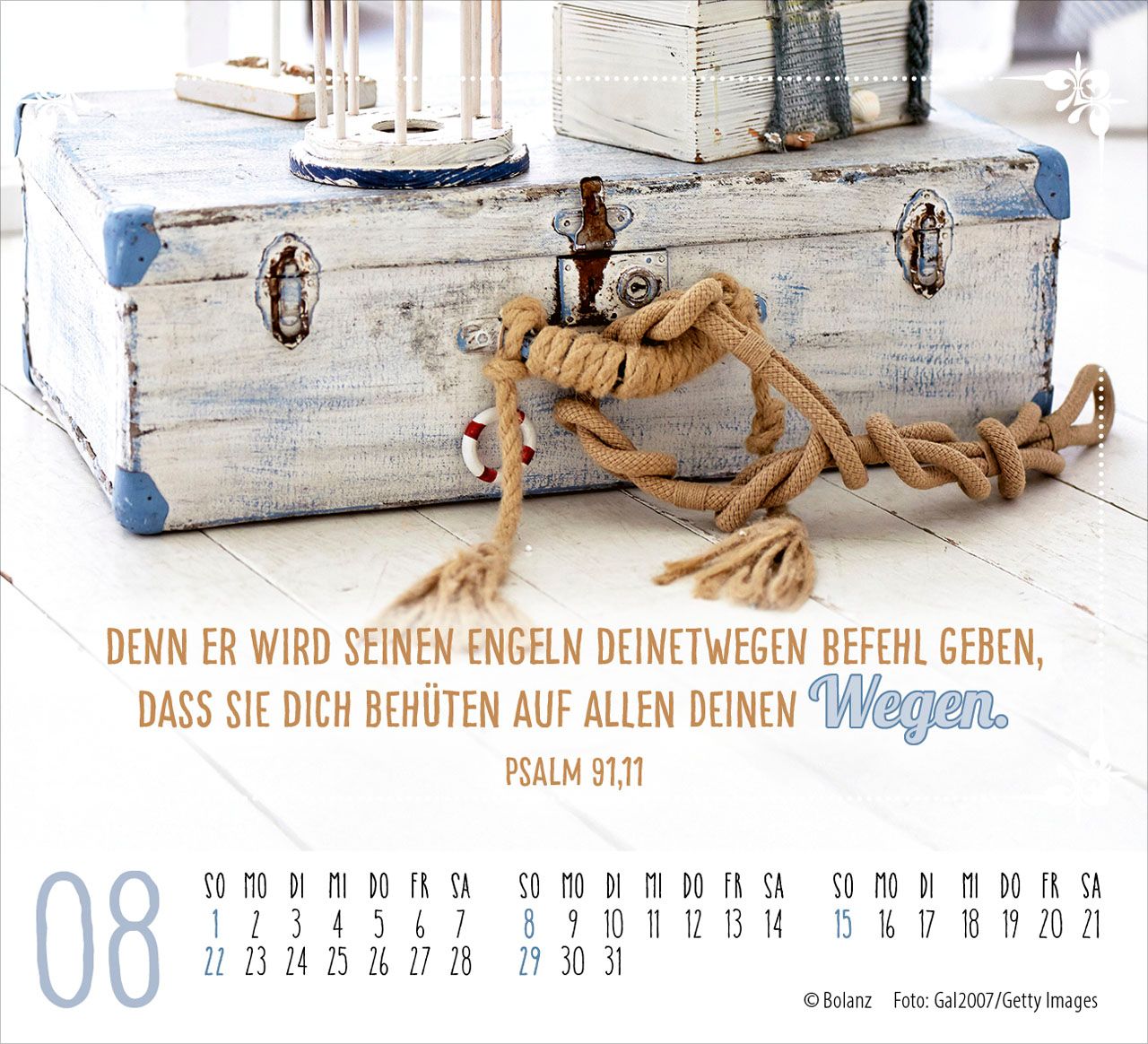 Aufstellkalender - Worte von Herzen 2027 Minikalender