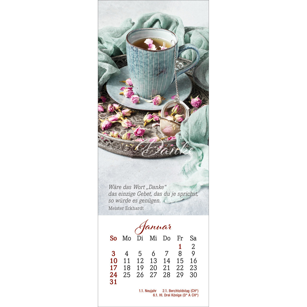 Lesezeichenkalender - Den Augenblick genießen 2027