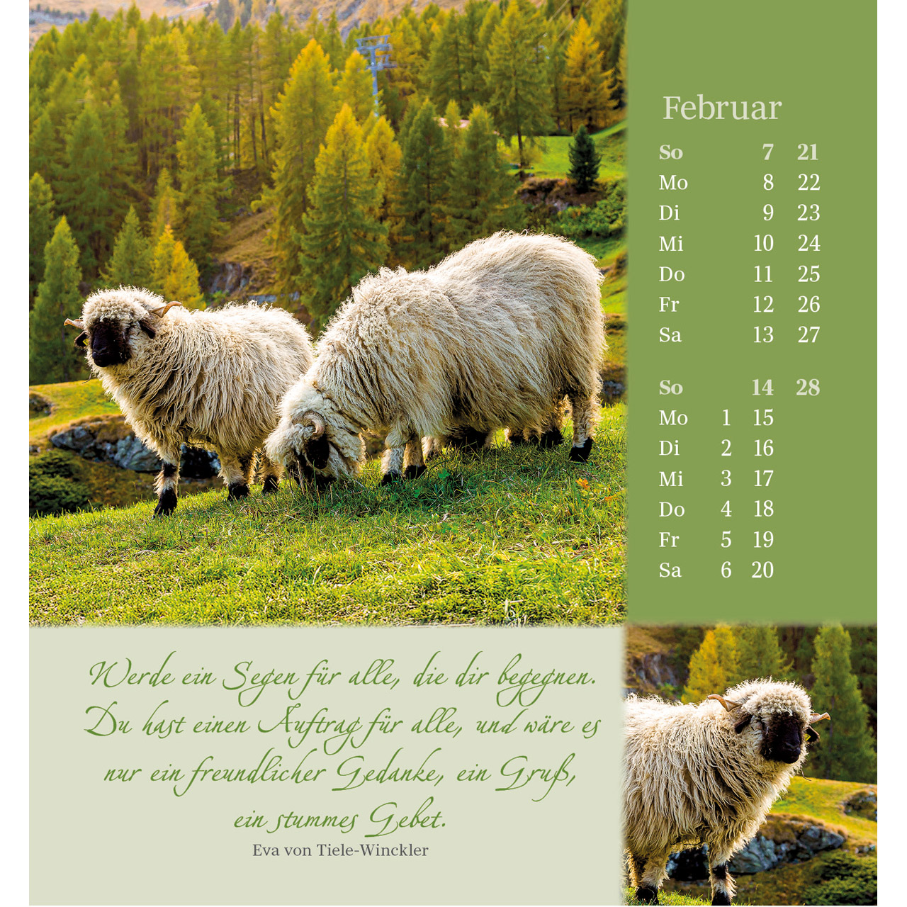 Aufstellkalender - Sei behütet und geborgen 2027
