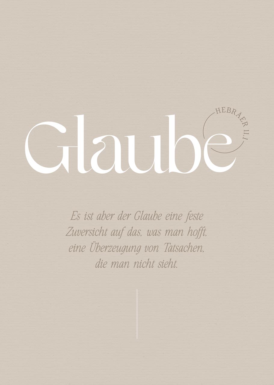 Poster A4 Glaube