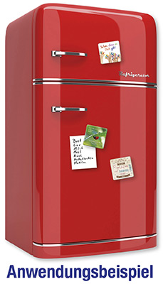 Magnet - Es gibt nichts Größeres - Aquarell blaue Punkte