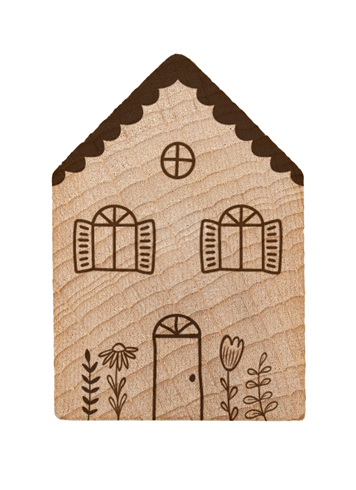 Magnet - Holzhaus Magnet "Haus"