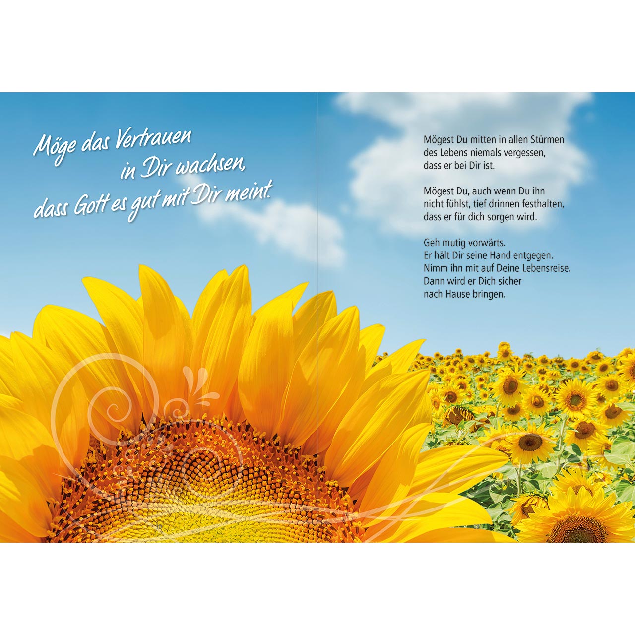 Grußheft - Du bist etwas Besonderes - pastellfarbene Blumen