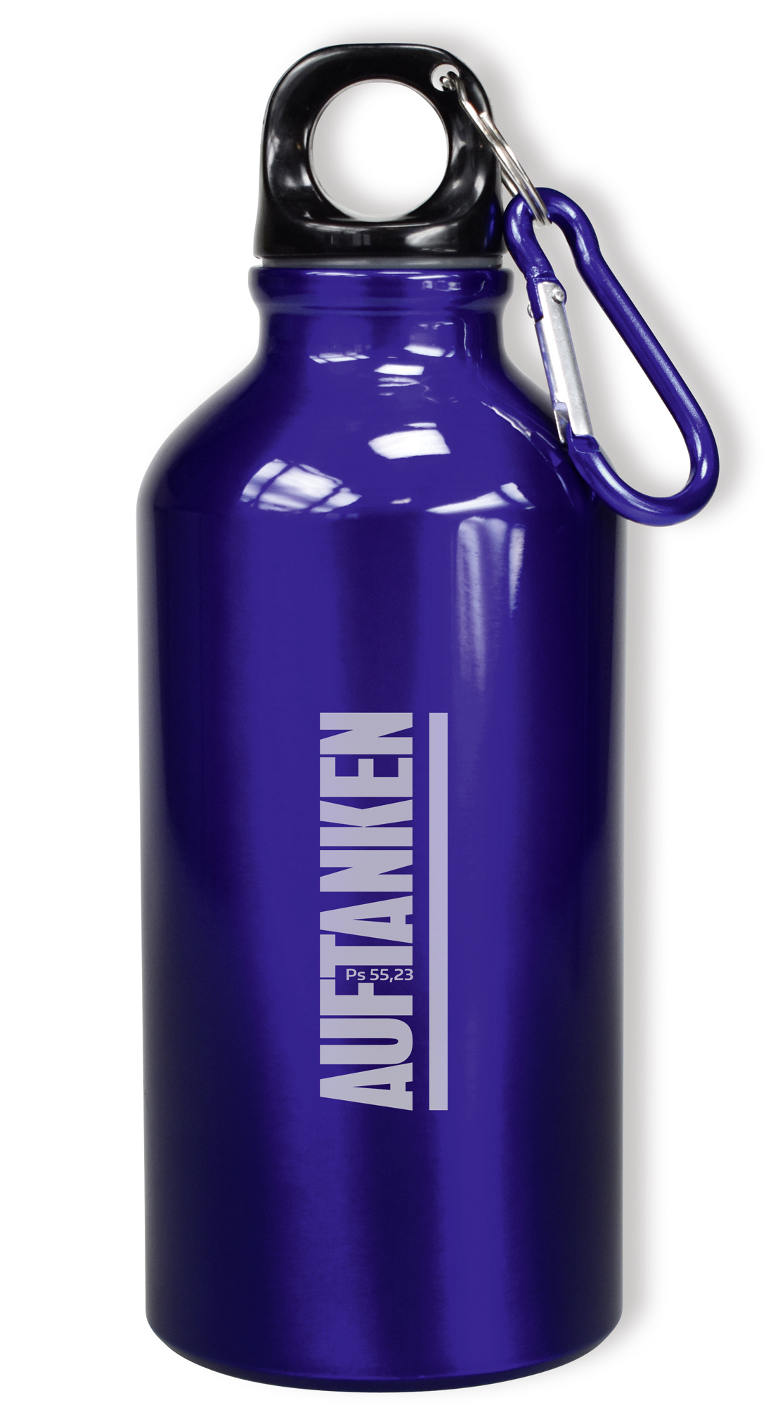 Tisch & Küche - Trinkflasche 'Auftanken' blau