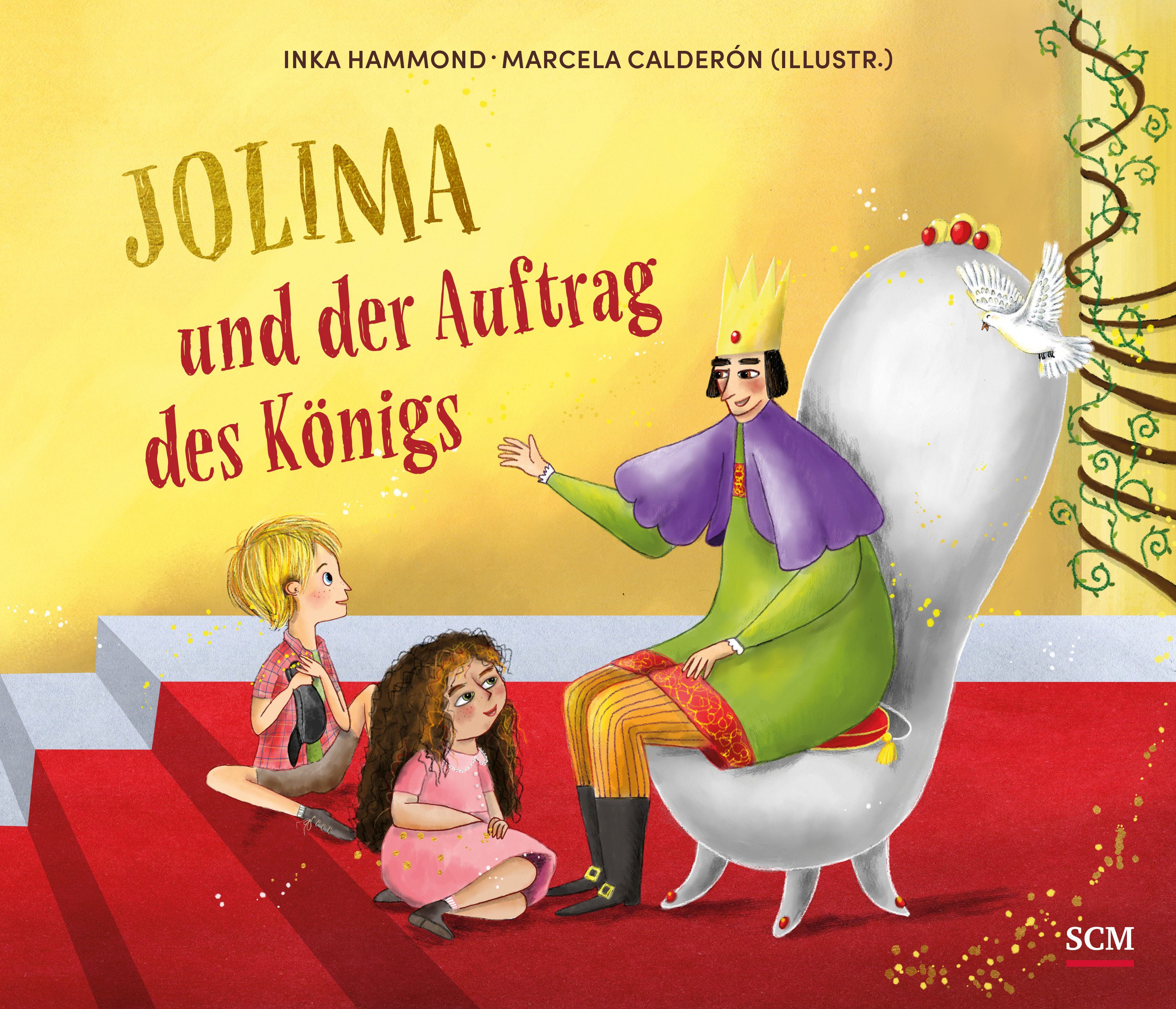 Buch - Jolima und der Auftrag des Königs - Kinderbuch König Tron Junge Mädchen Taube Palast Tronsaal