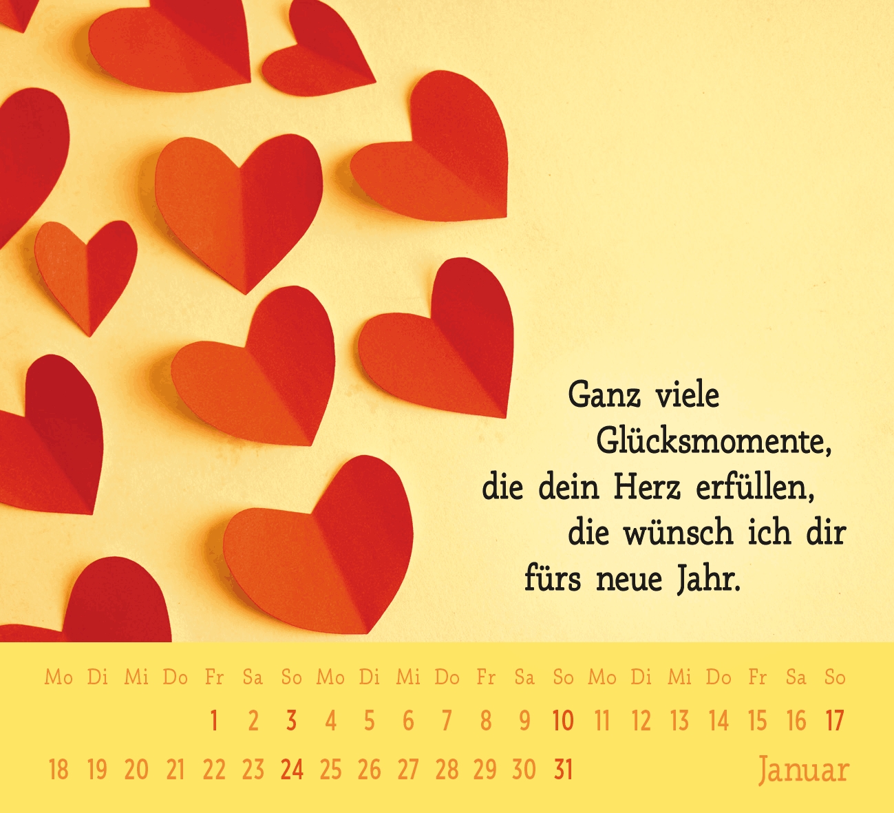 Aufstellkalender - Der kleine Glückskalender 2027