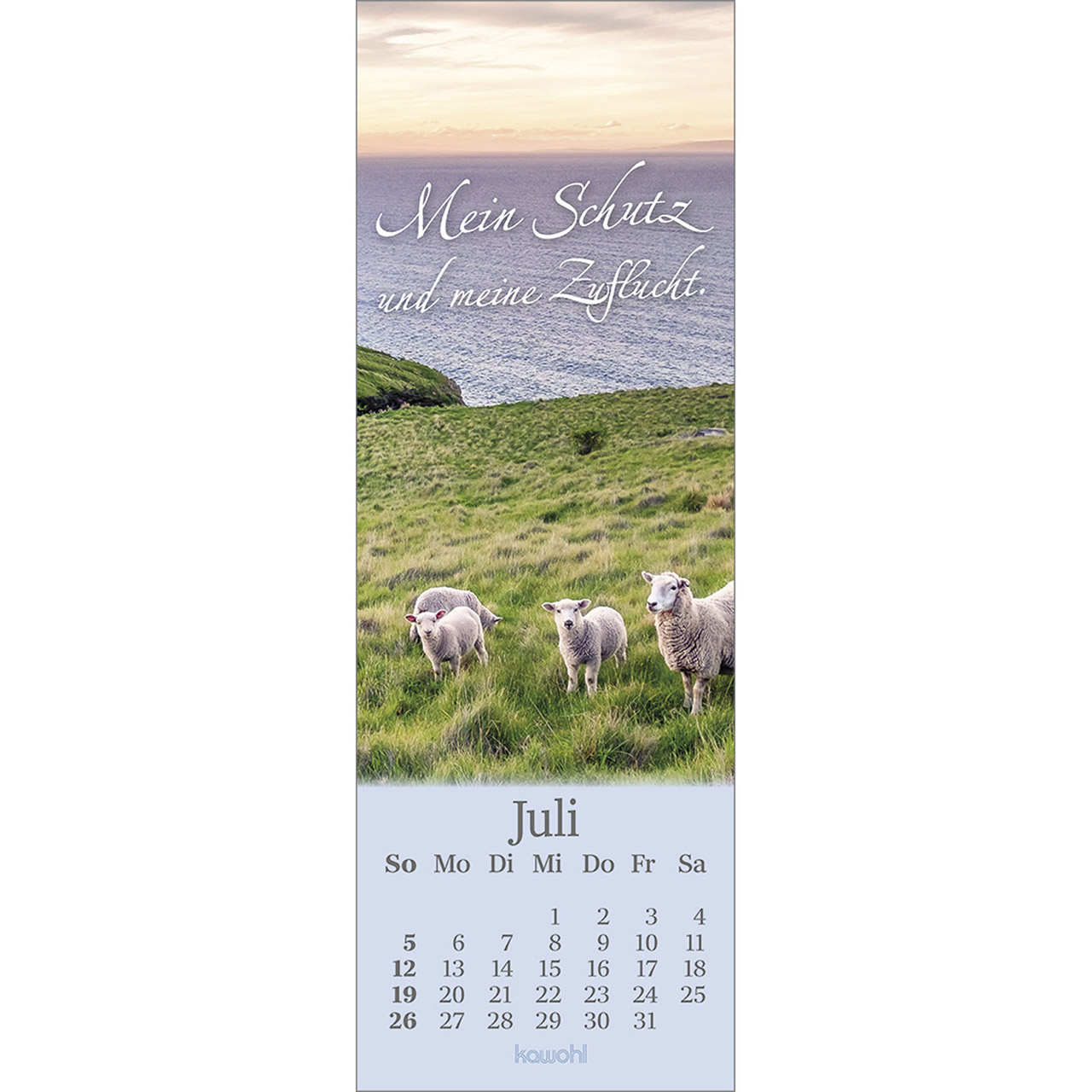 Lesezeichenkalender - Sei behütet jeden Tag 2026