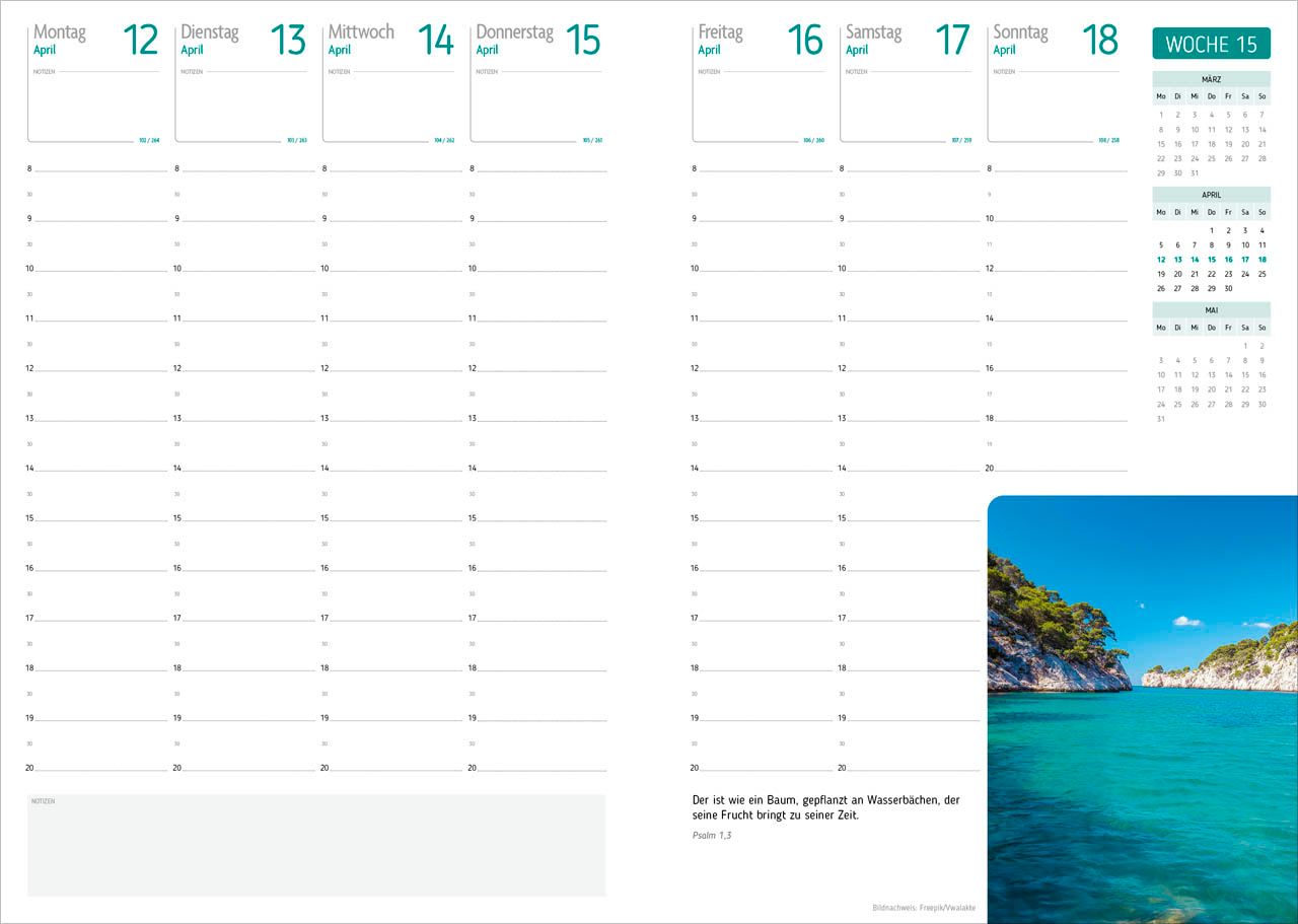 Terminkalender - Agenda - Für jeden Tag 2027