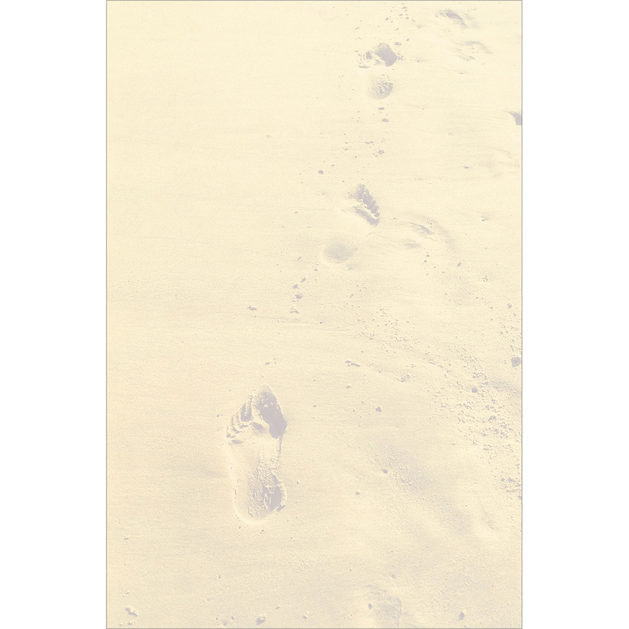 Notizbuch - Spuren im Sand - Sand Fußspuren