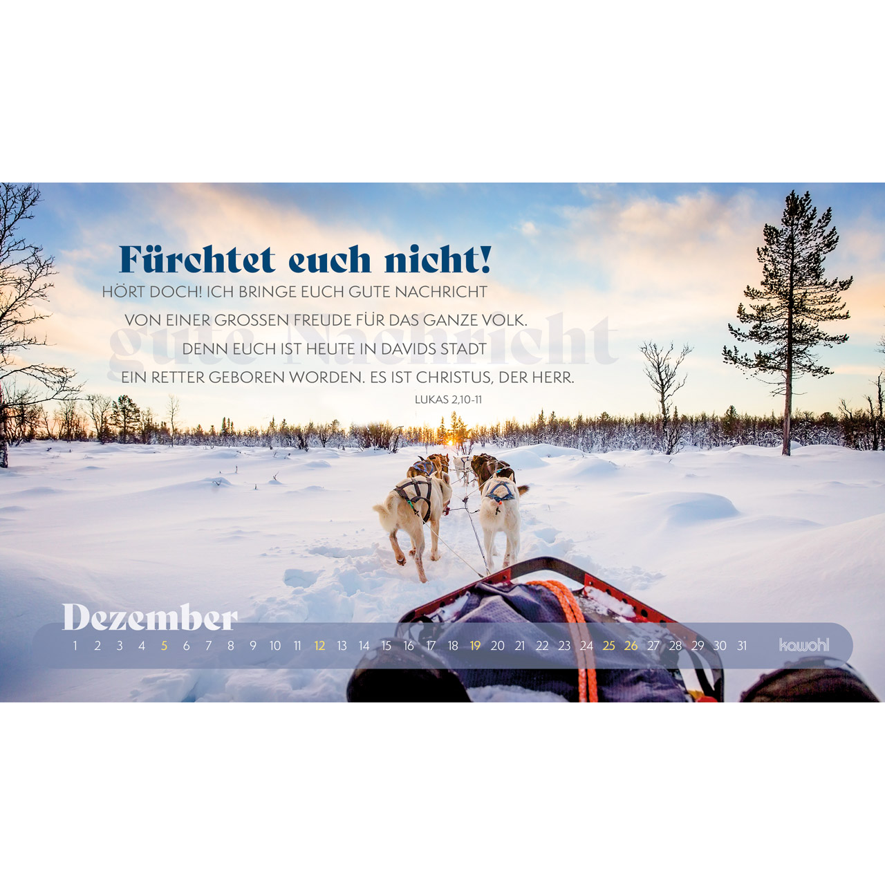 Postkartenkalender - Abenteuer - Mit Gott unterwegs 2027