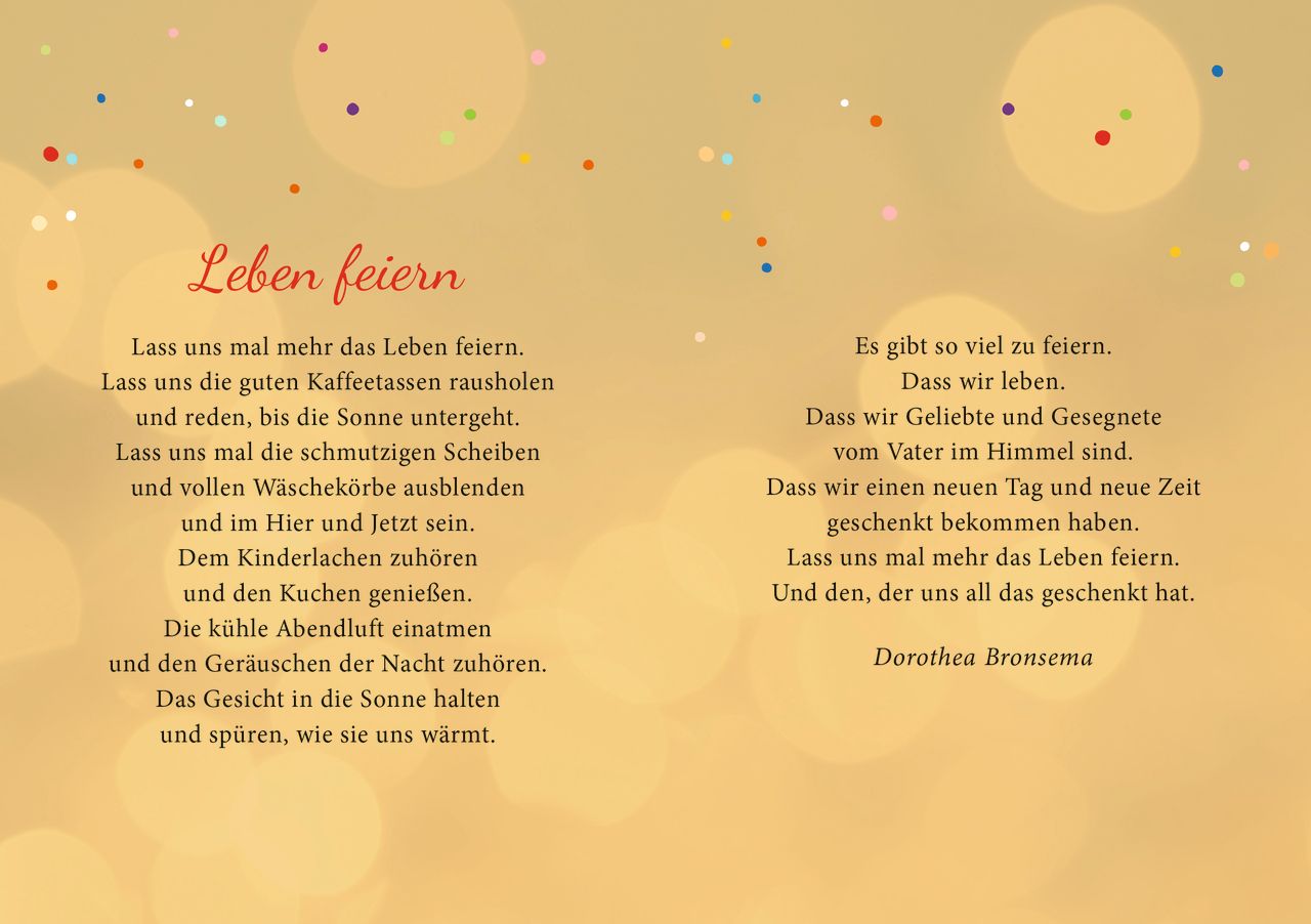 Grußheft - Segenspost zum Geburtstag