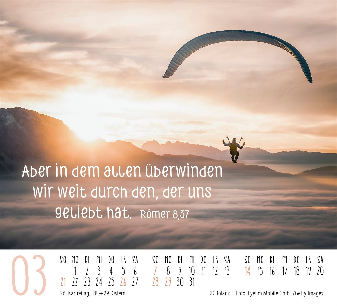 Aufstellkalender - Freiheit 2027 Minikalender