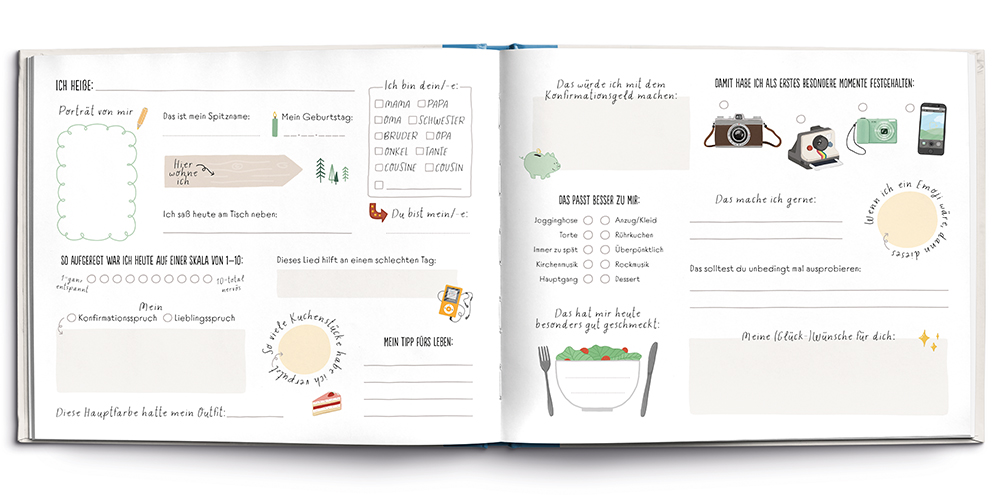 Gästebuch - Meine Konfirmation in einem Buch