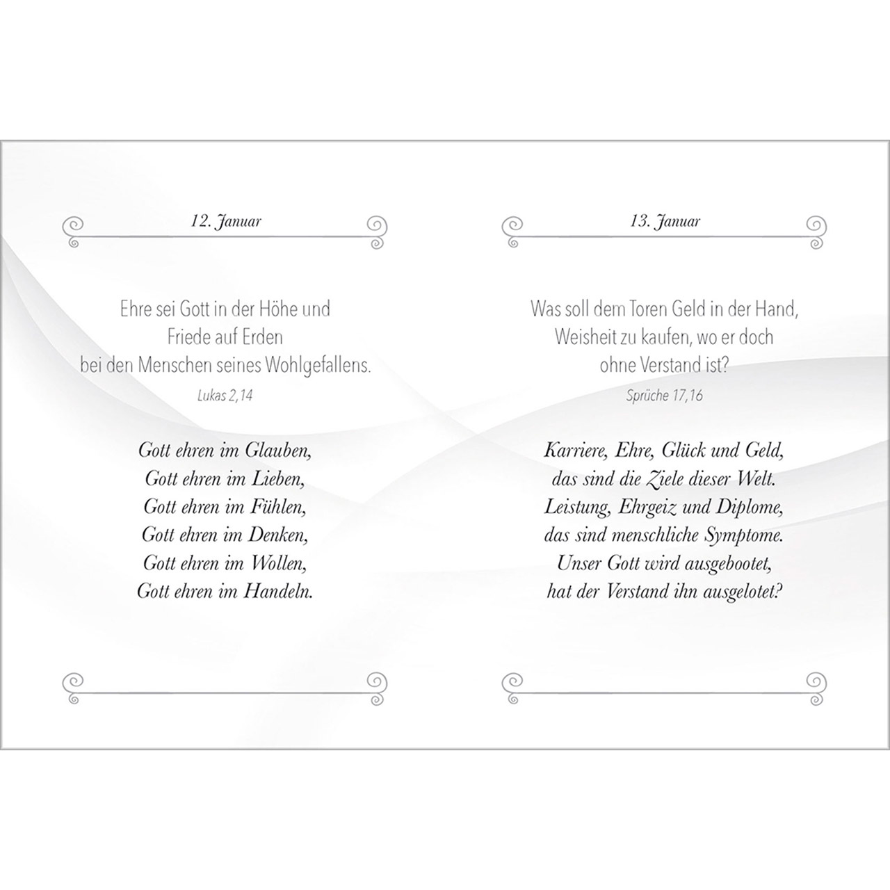 Buch - Täglich unterwegs mit Gott - Grafik Blätter