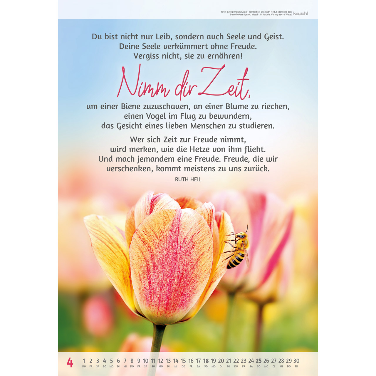 Wandkalender - Du bist so wertvoll 2027