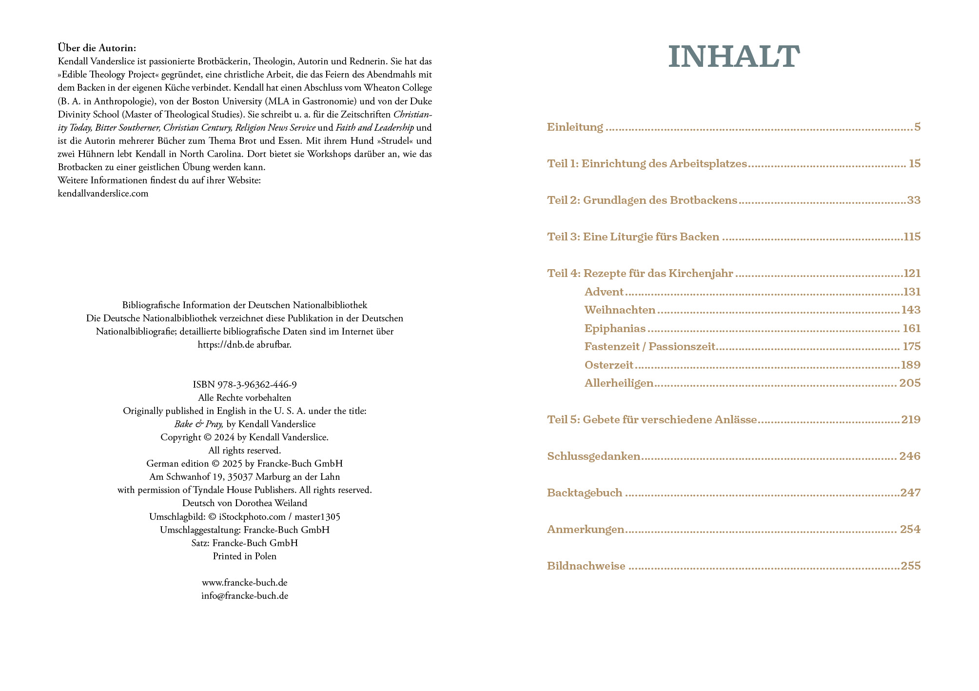 Buch - Backen & Beten