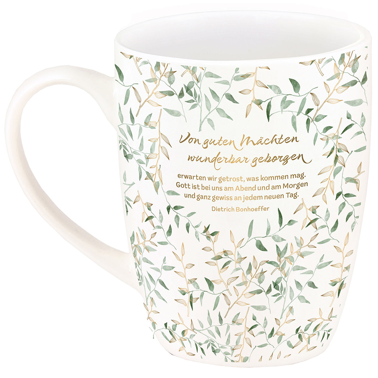 Tasse - Von guten Mächten wunderbar geborgen - Blätter