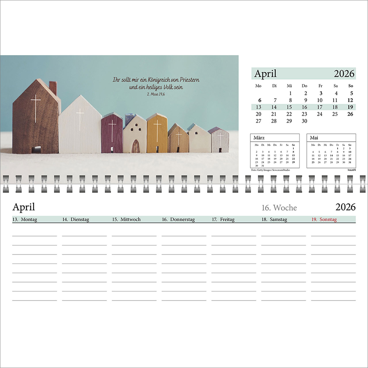 Tischkalender - In deine Hand leg ich den Tag 2026