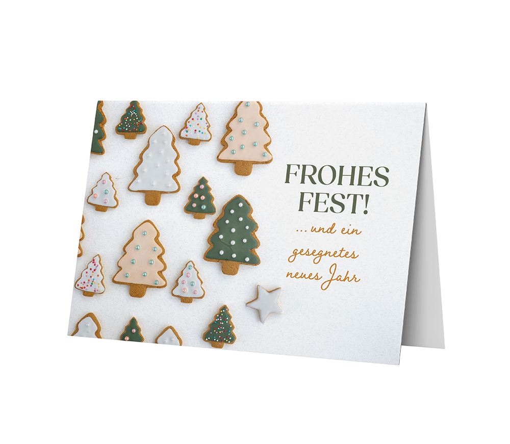 Faltkarte - Faltkarte 'Frohes Fest!