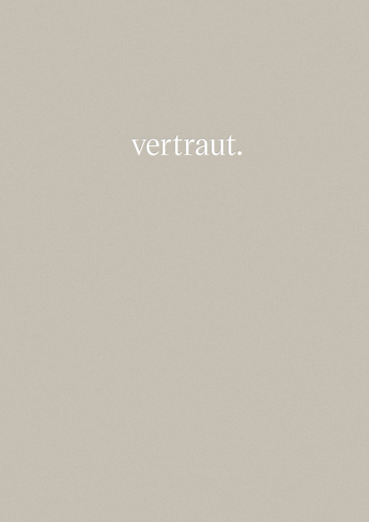 Buch - vertraut.
