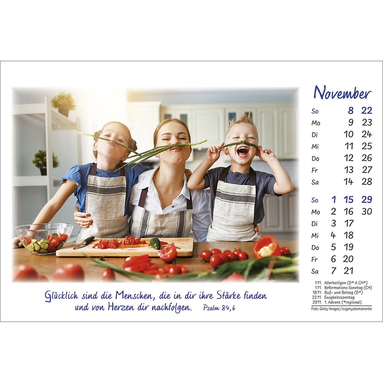 Tischkalender - Die Freude geht mit uns 2026