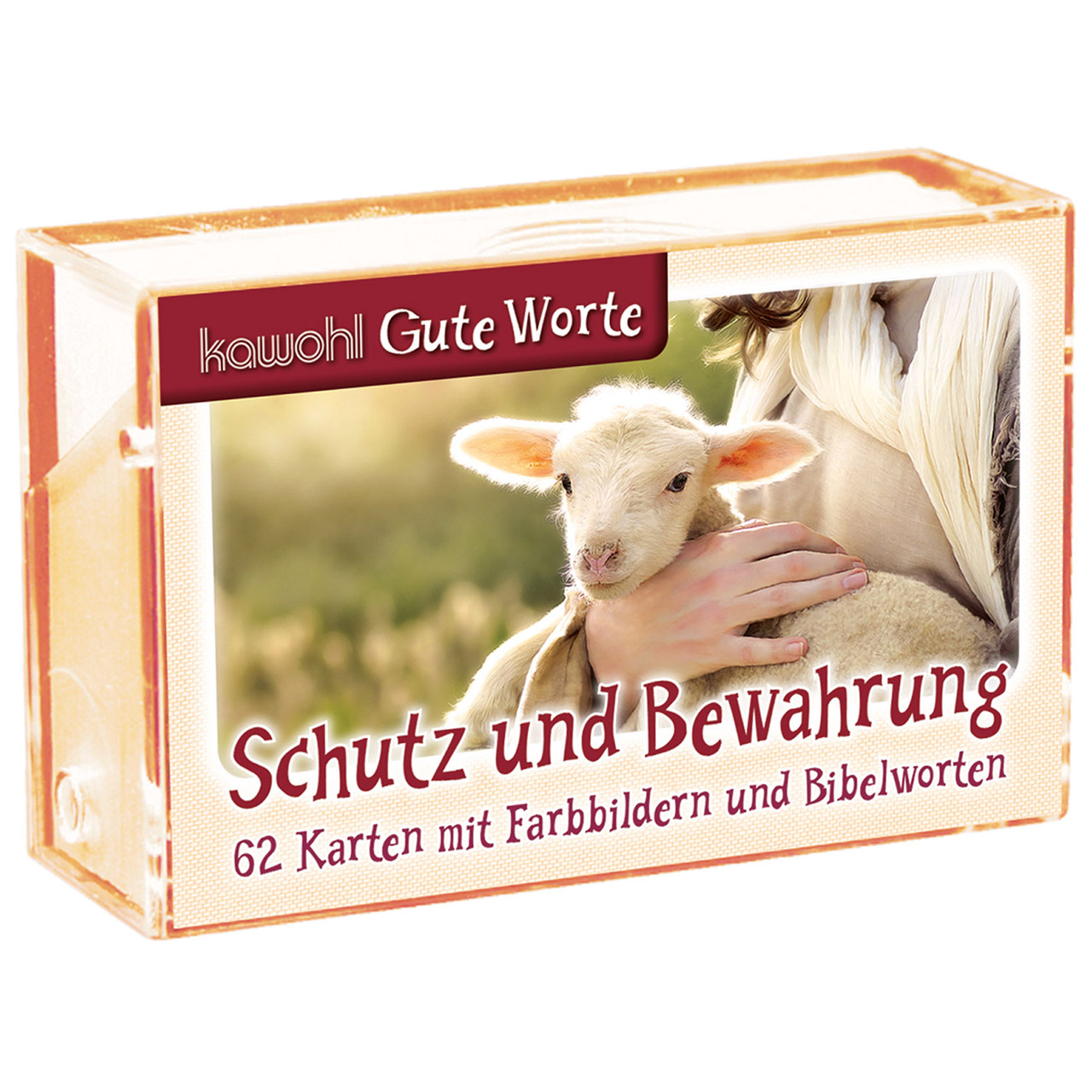 Karten-Box Kunststoff - Schutz und Bewahrung - Lamm Hände
