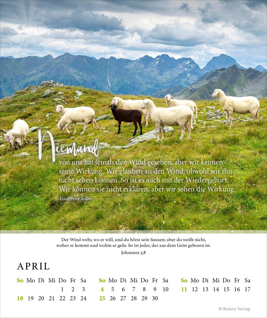 Tischkalender - Fels meiner Stärke 2027