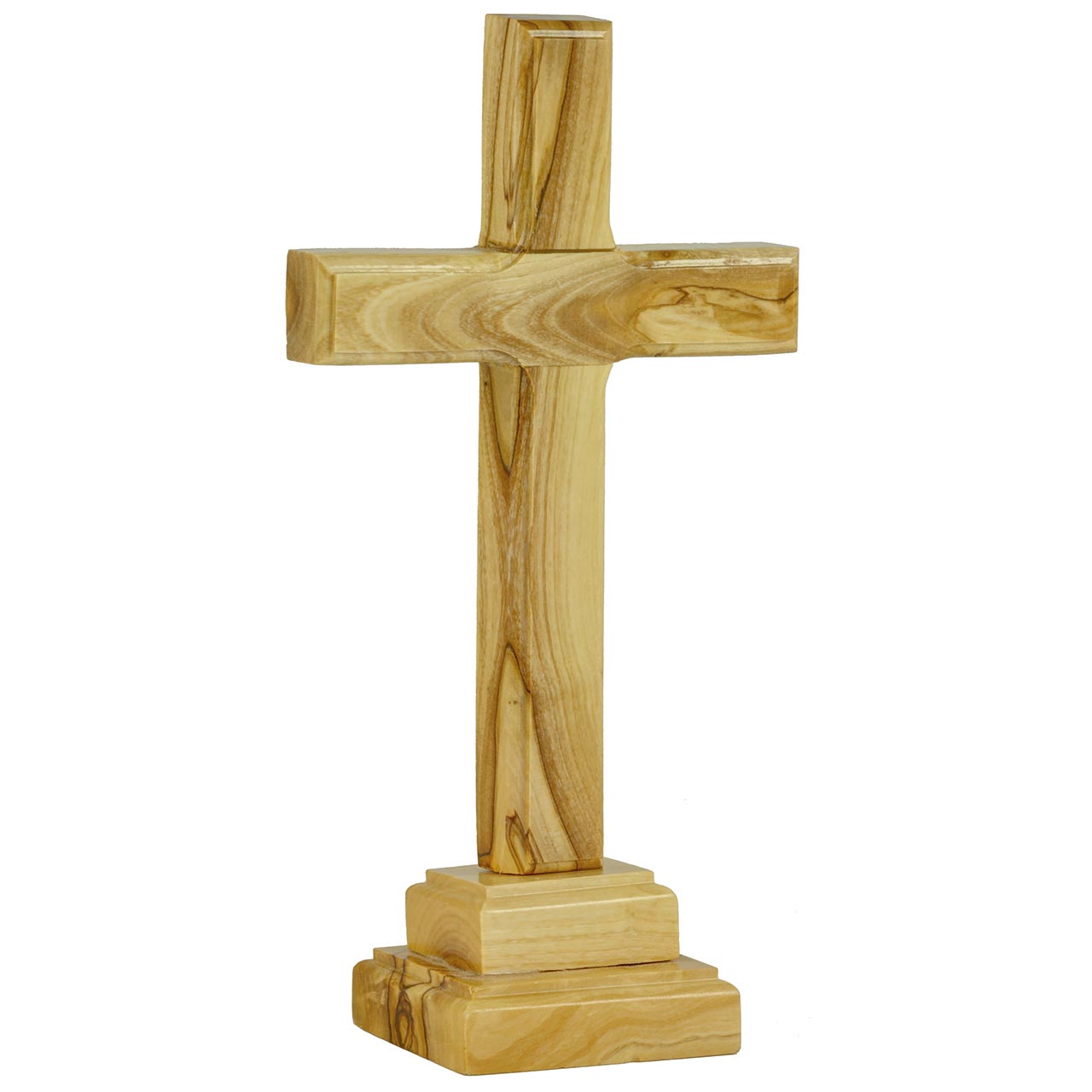Tischkreuz aus Olivenholz Standkreuz - Tischkreuz aus Olivenholz - Tischkreuz